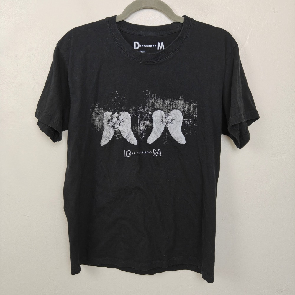 Depeche Mode Memento Mori Tour Shirt Medium Black Angel Wings Graphic Tee 2023